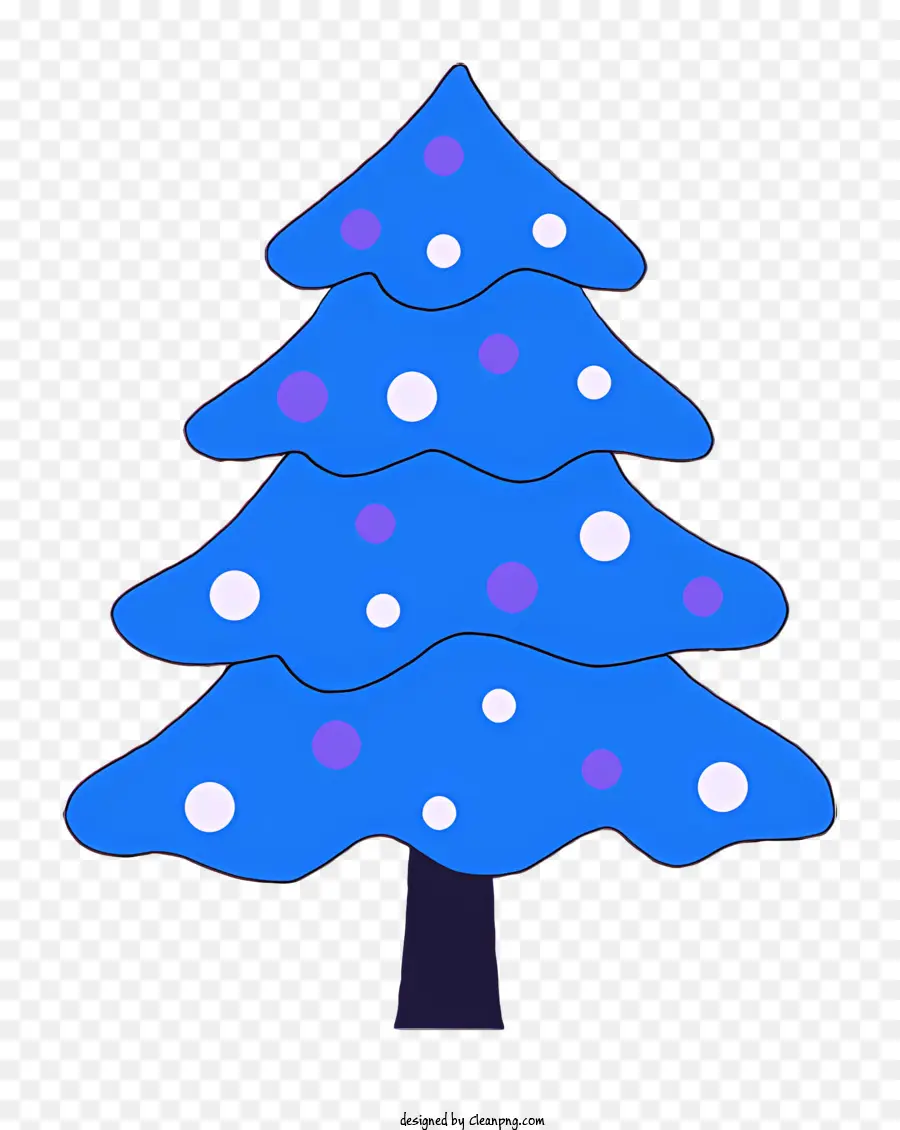 Bleu Arbre De Noël，Décorations De Flocon De Neige PNG