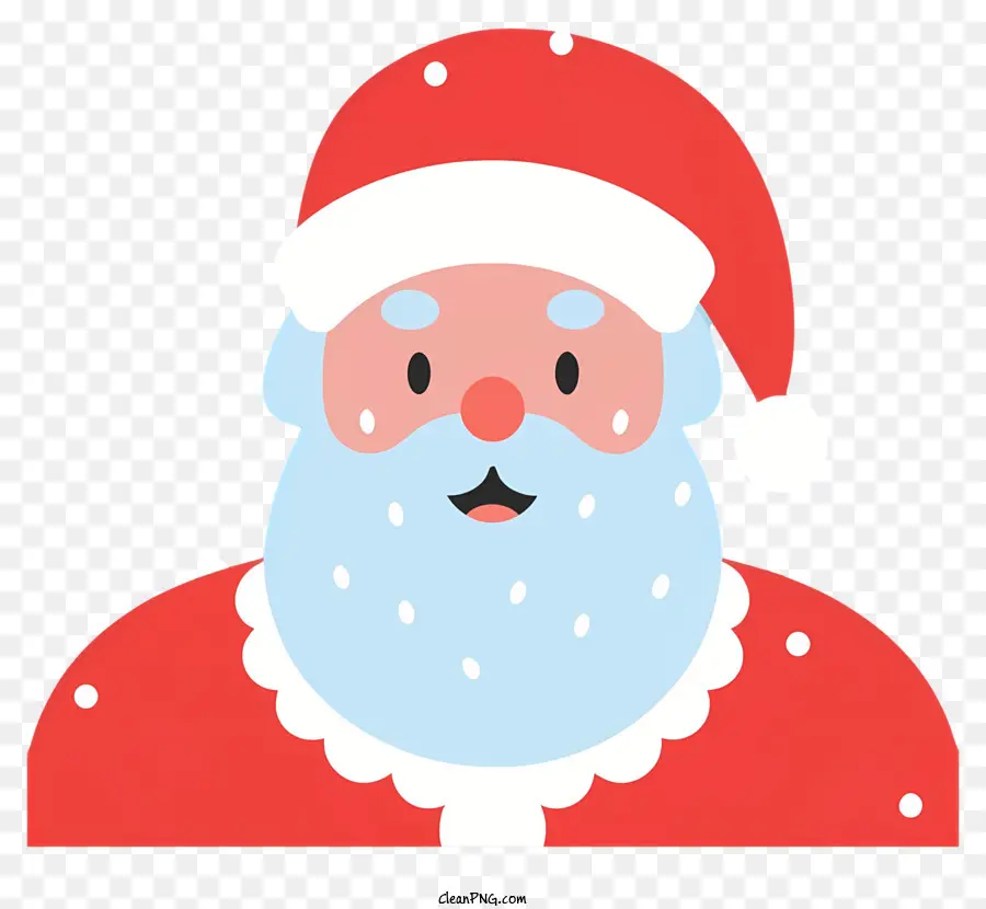 Dessin Animé Père Noël，Visage Du Père Noël PNG