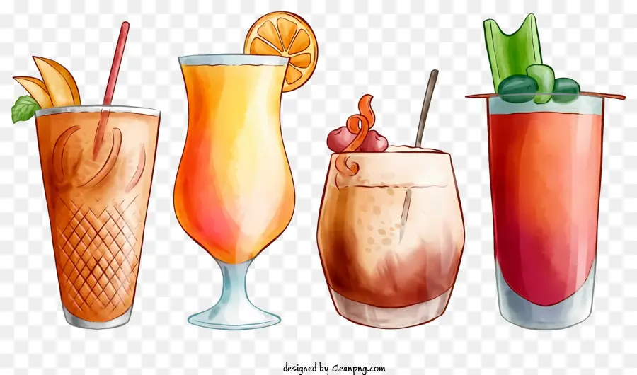 Cocktails，Les Boissons Alcoolisées PNG