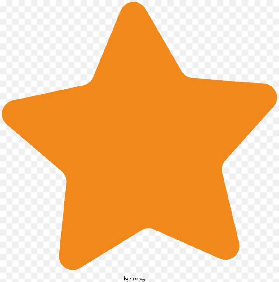 étoile Plate，étoile Orange PNG