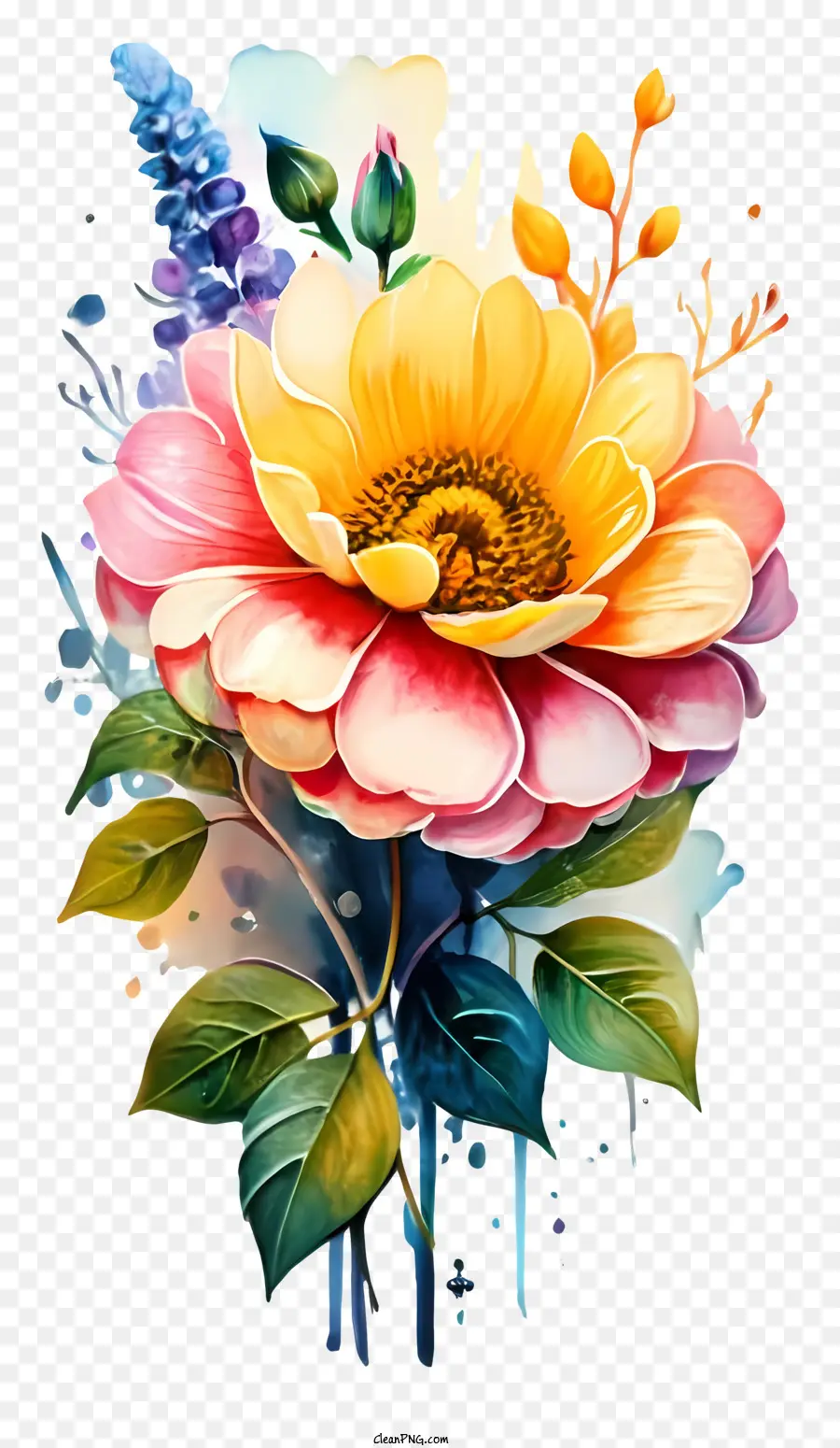 Peinture De Fleurs，Fleur PNG