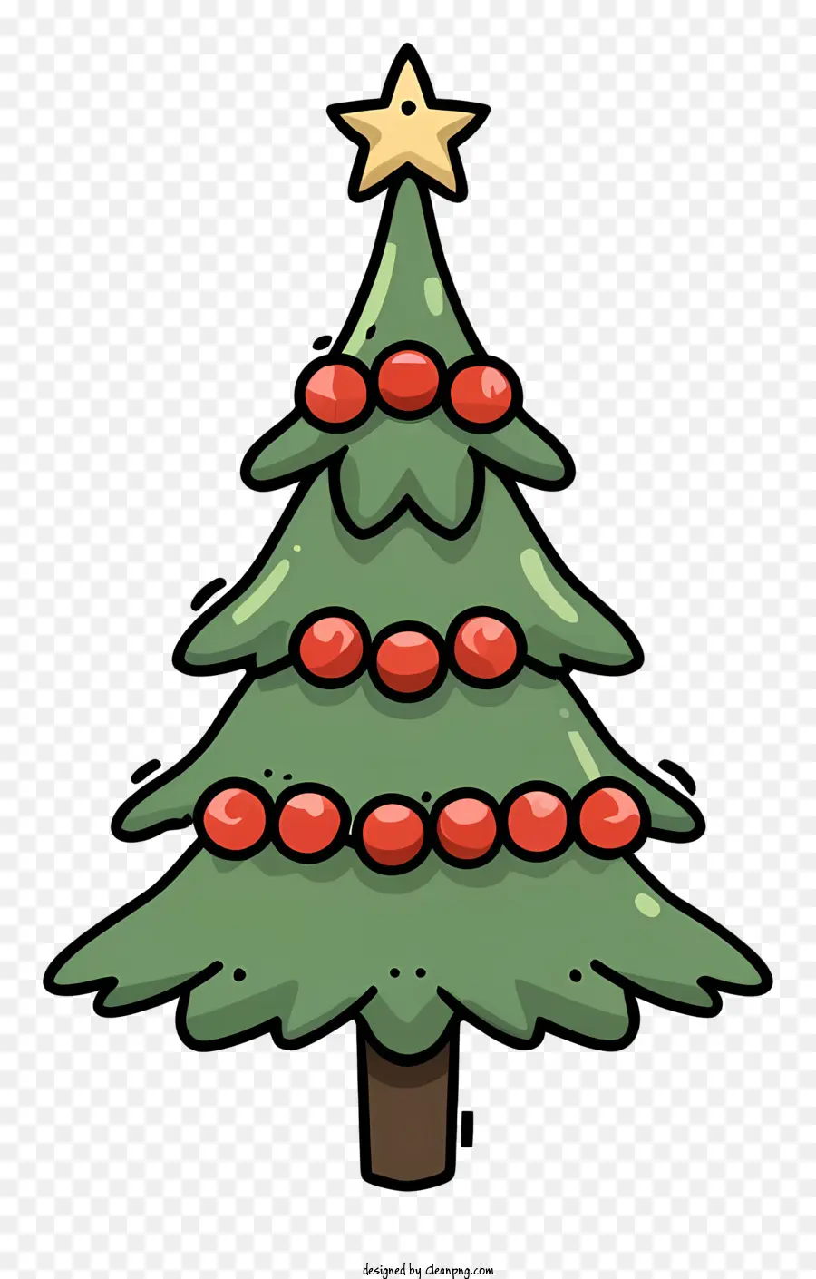 Arbre De Noël，Étoile PNG