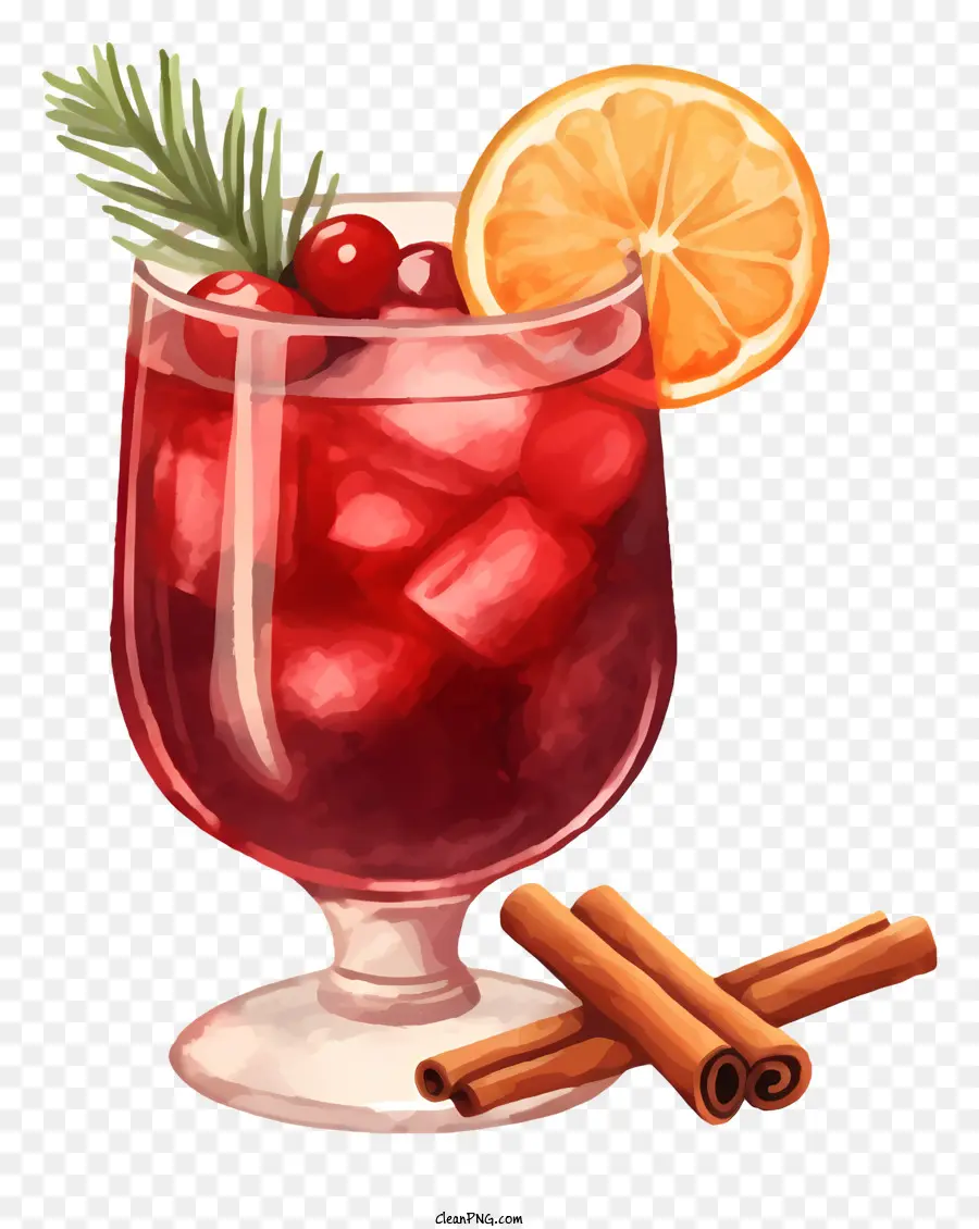 Coup De Poing Rouge，Verre De Vin Chaud PNG