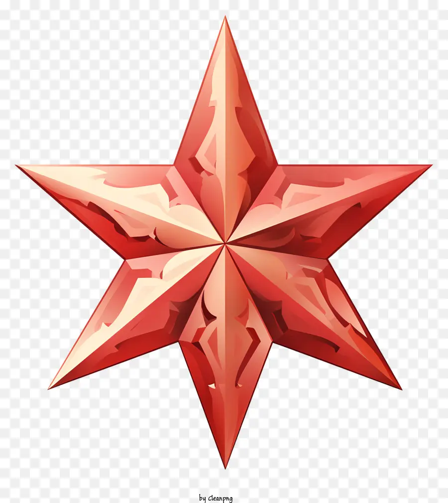 Le Red Star，Tridimensionnelle étoiles PNG