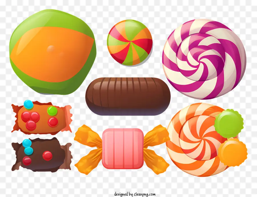 Bonbons，Candy Formes PNG