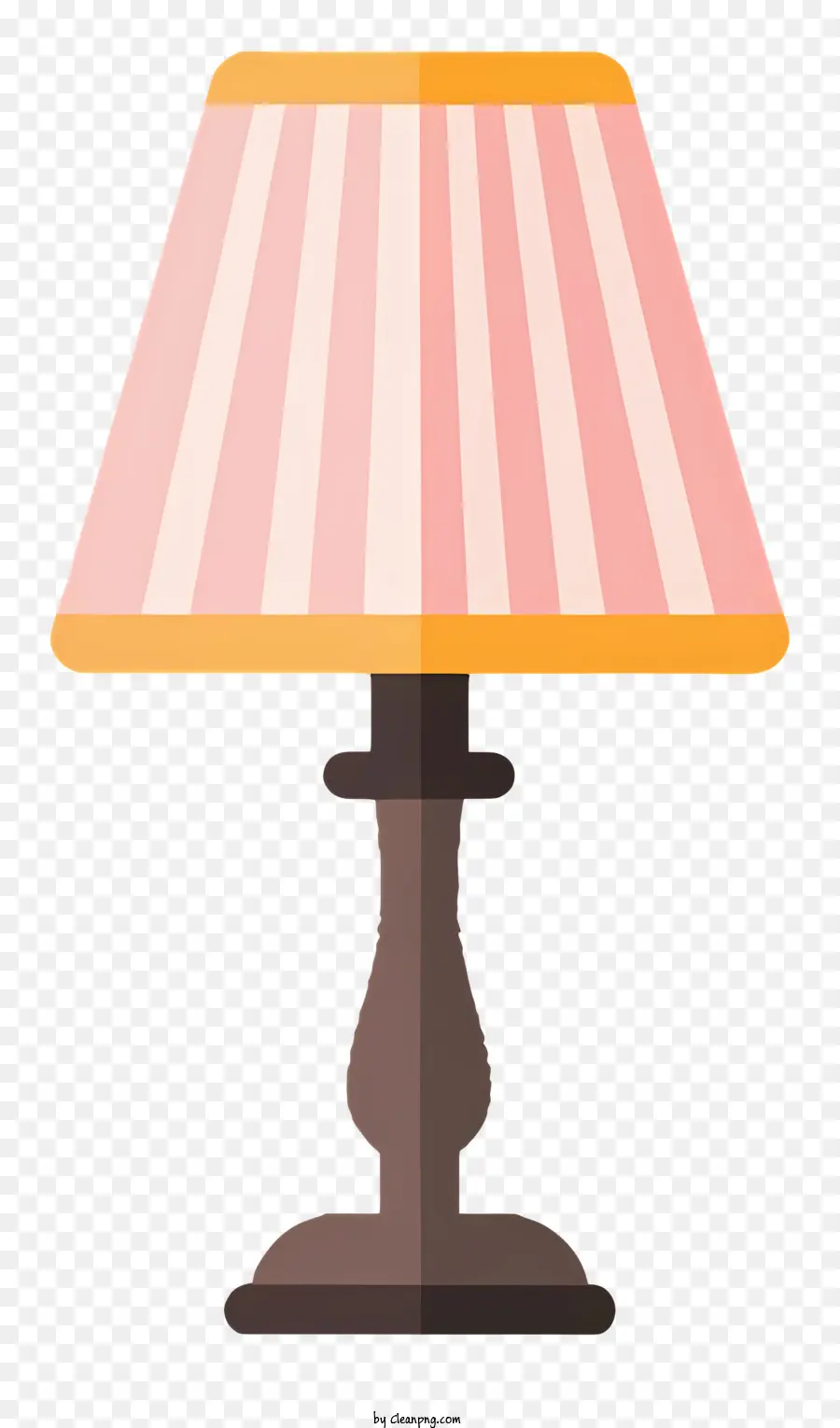 Lampe Avec Abat Jour Rayé，Lampe PNG