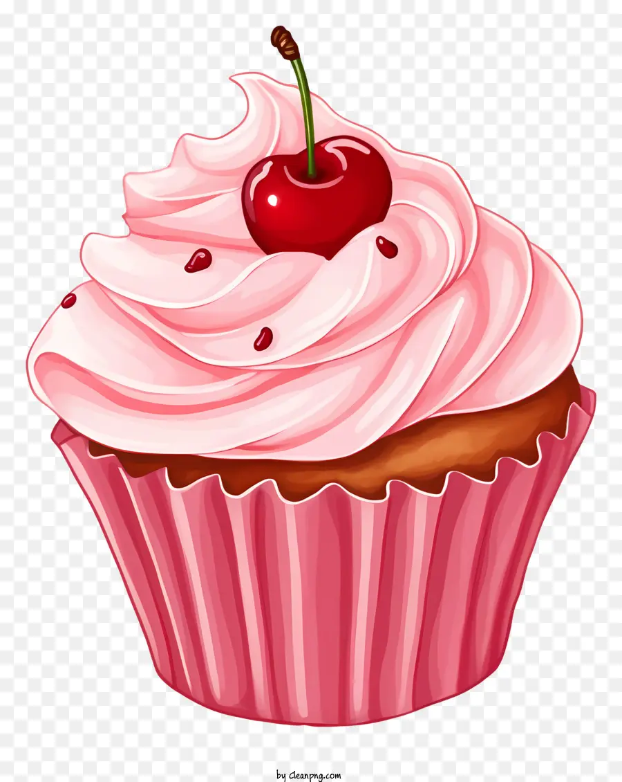 Petit Gâteau，Cupcake Aux Cerises PNG