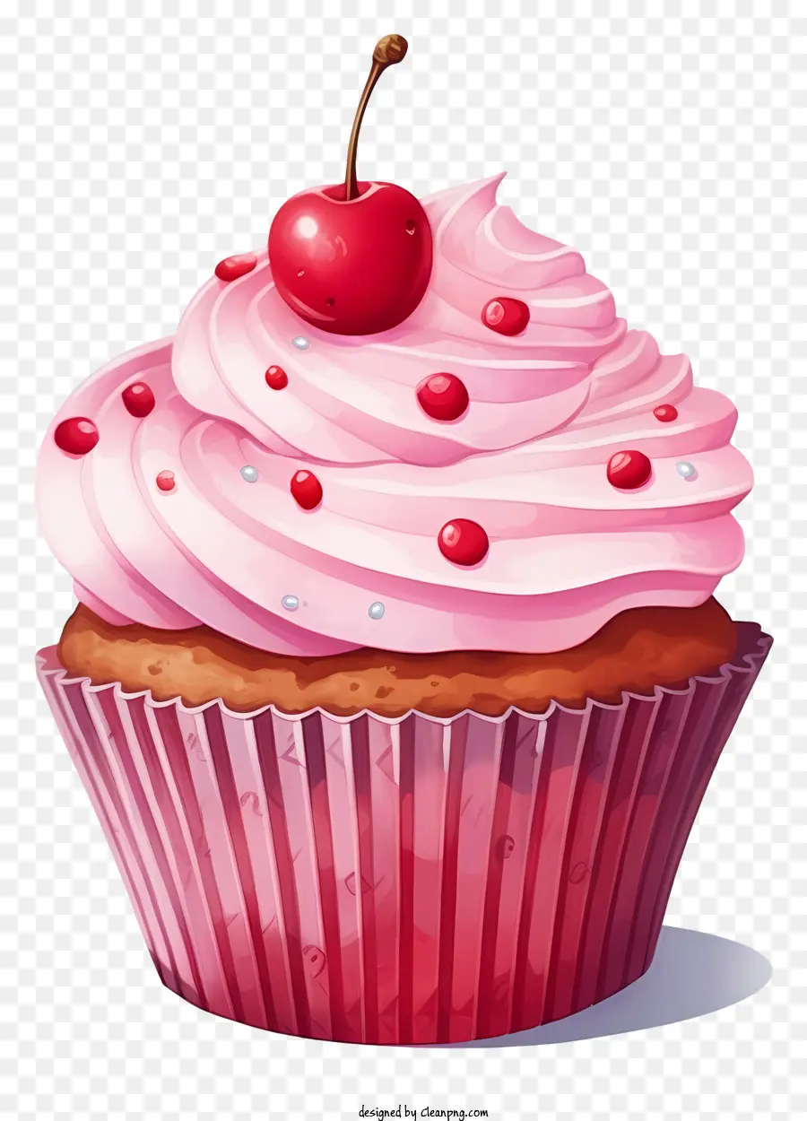 Petit Gâteau，Cupcake Aux Cerises PNG