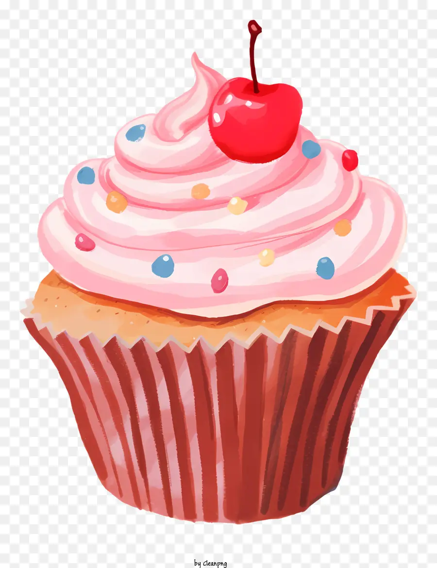 Petit Gâteau，Cupcake Aux Cerises PNG