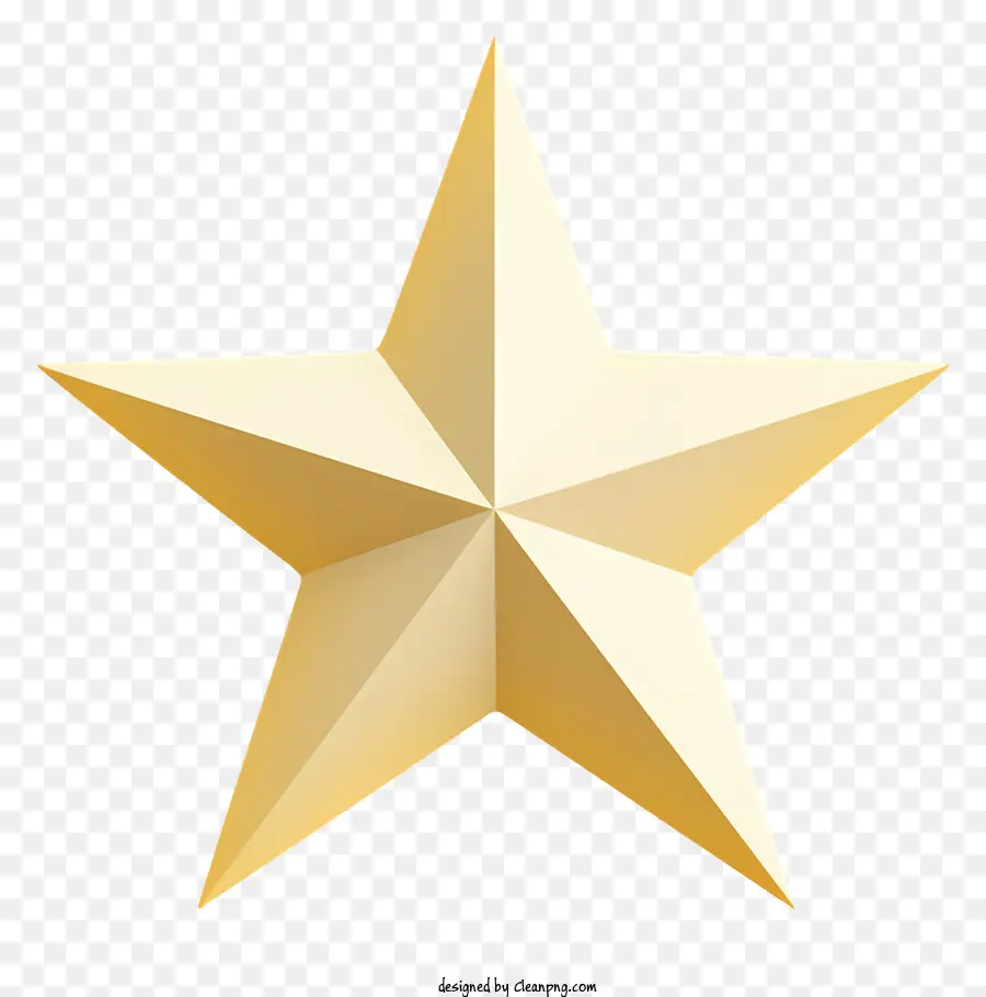 étoile D'or，Conception Symétrique PNG