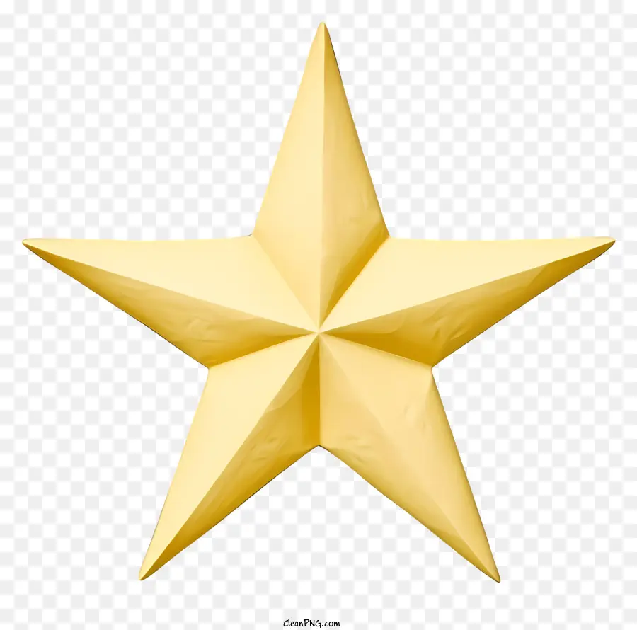 Étoile D'or，étoile à Cinq Branches PNG
