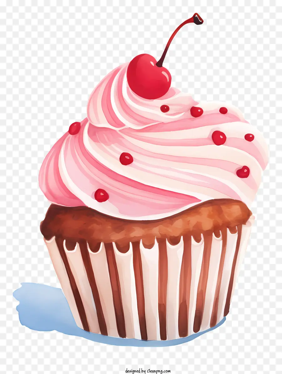 Petit Gâteau，Cupcake Aux Cerises PNG