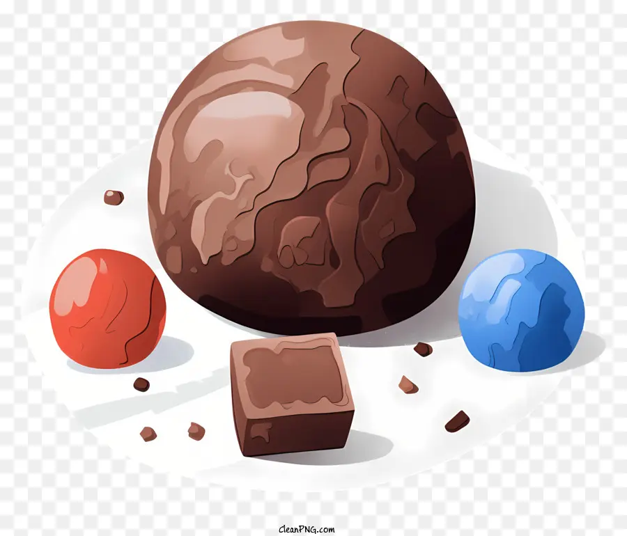 Oeuf En Chocolat，Boules De Chocolat PNG