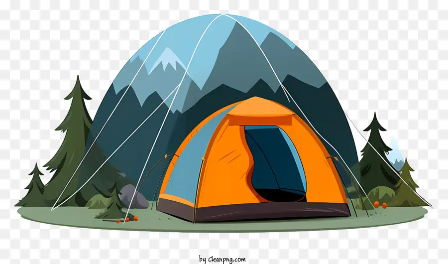 Tente De Camping，Ciel Bleu PNG