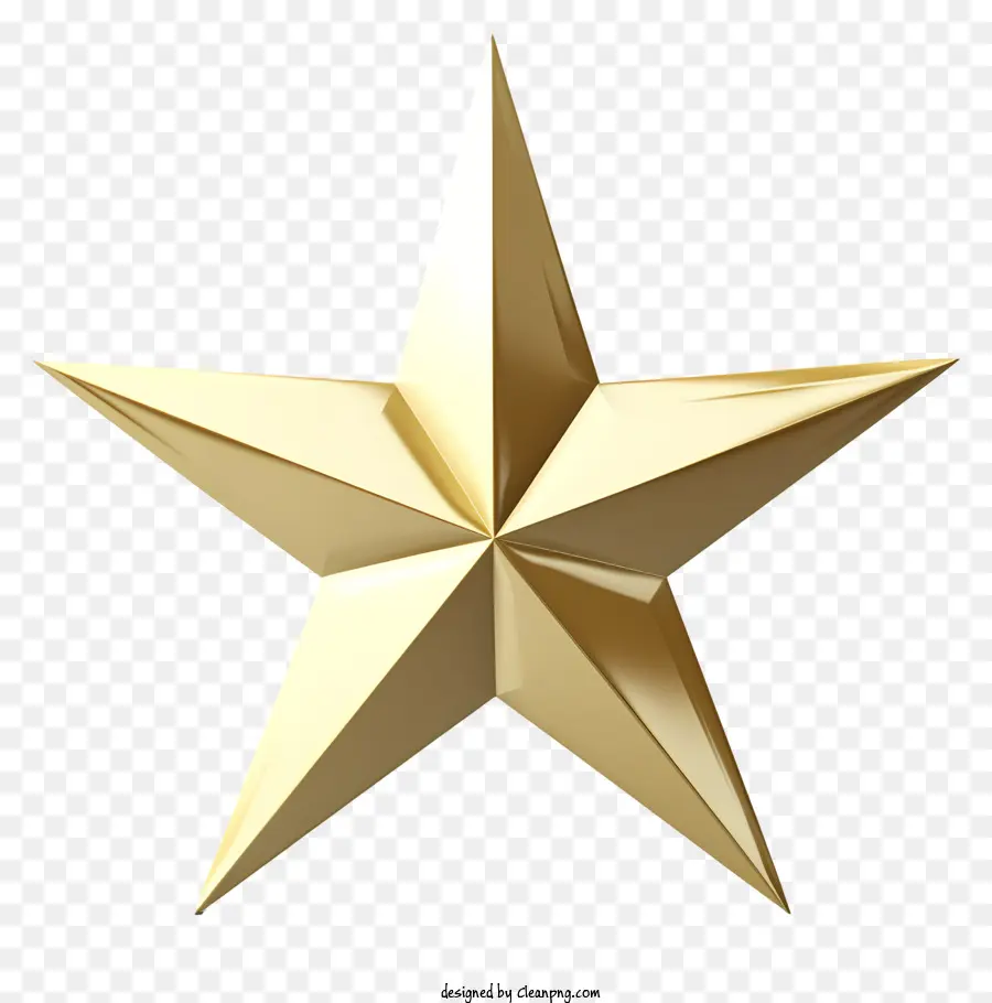 étoile D'or，étoile à Cinq Branches PNG