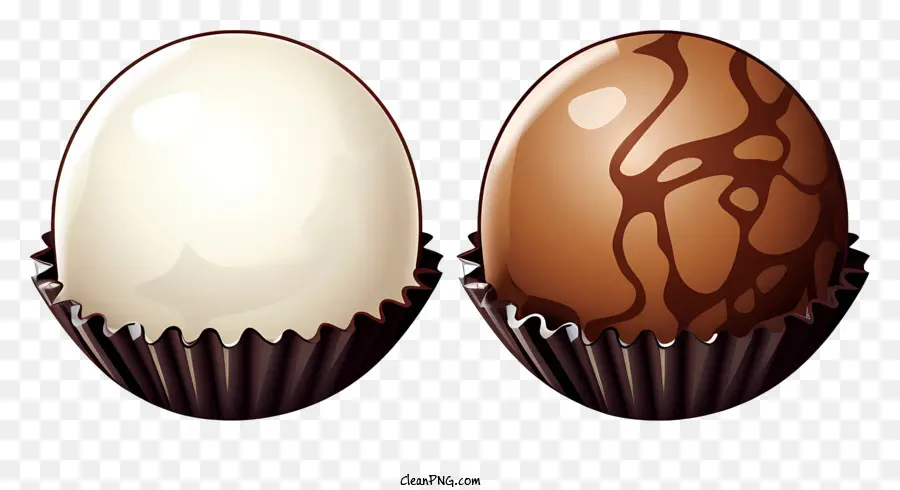 Oeufs En Chocolat，Boules De Chocolat PNG