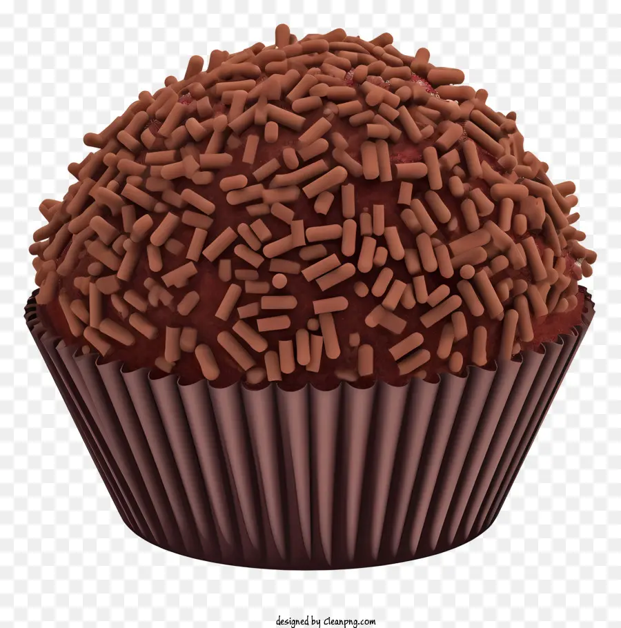 Cupcake Chocolat，Pépites De Chocolat PNG