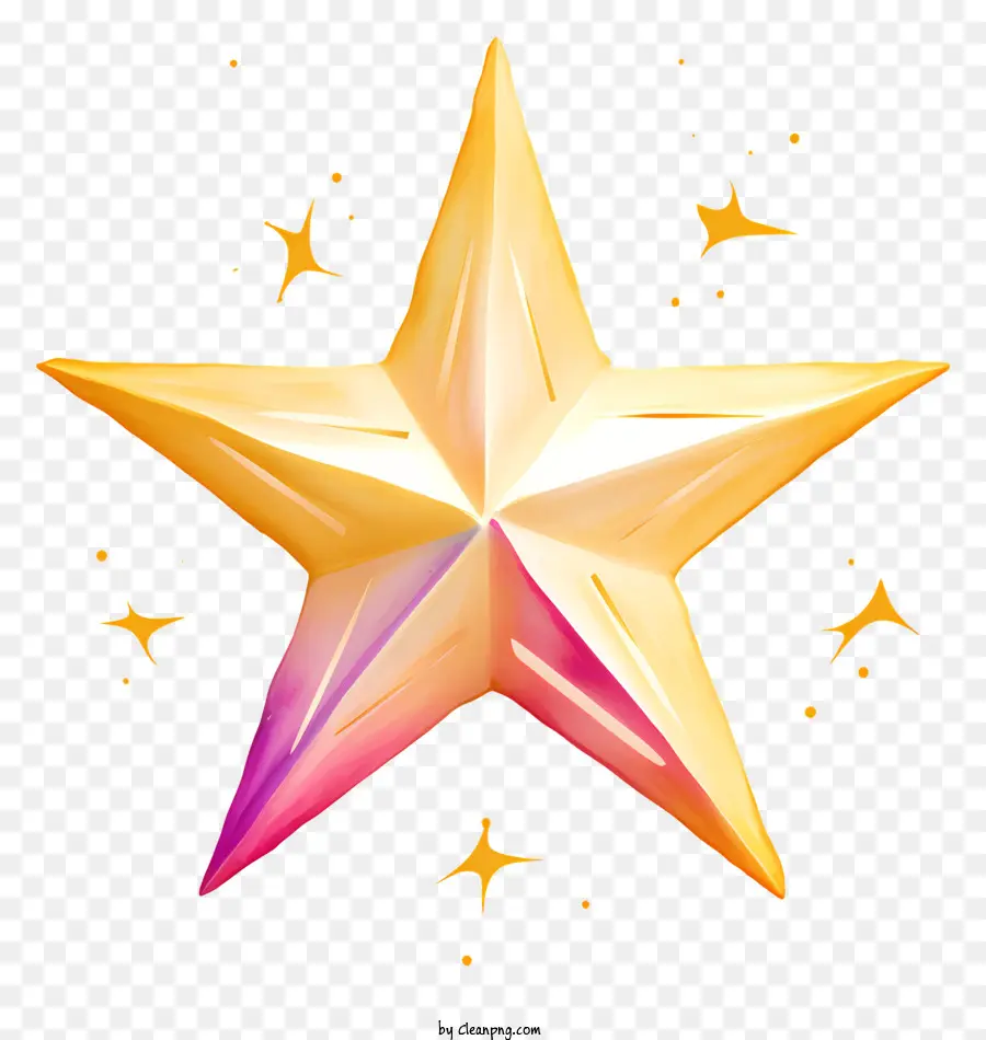 Étoile D'or，Le Scintillement Des étoiles PNG