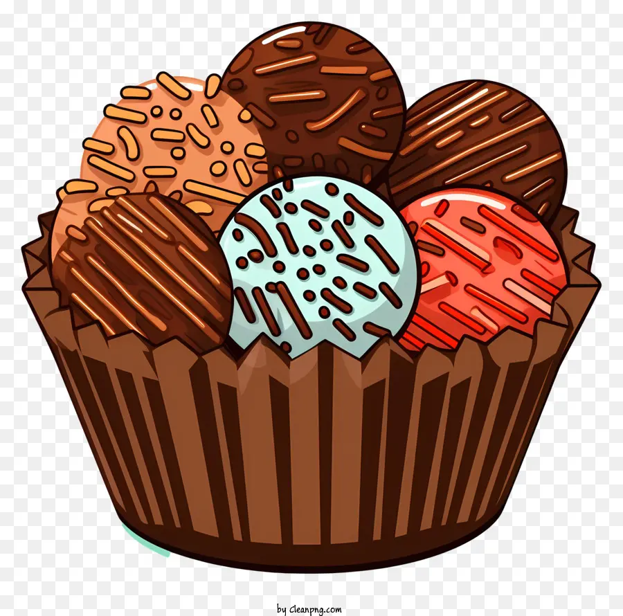 Gâteau Au Chocolat，Truffes Au Chocolat PNG