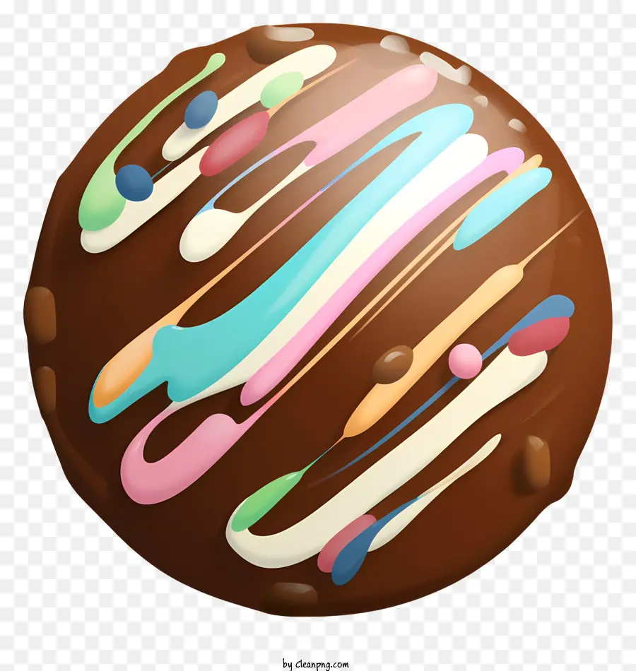 Cookies Au Chocolat，Coloré Chocolat PNG