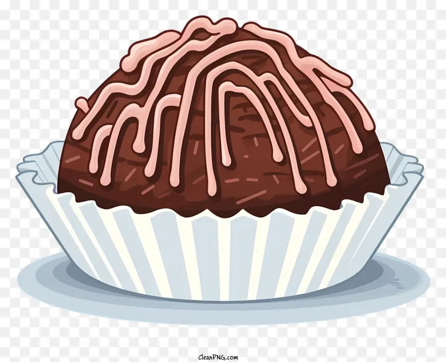 Petit Gâteau Au Chocolat，Truffe Au Chocolat PNG