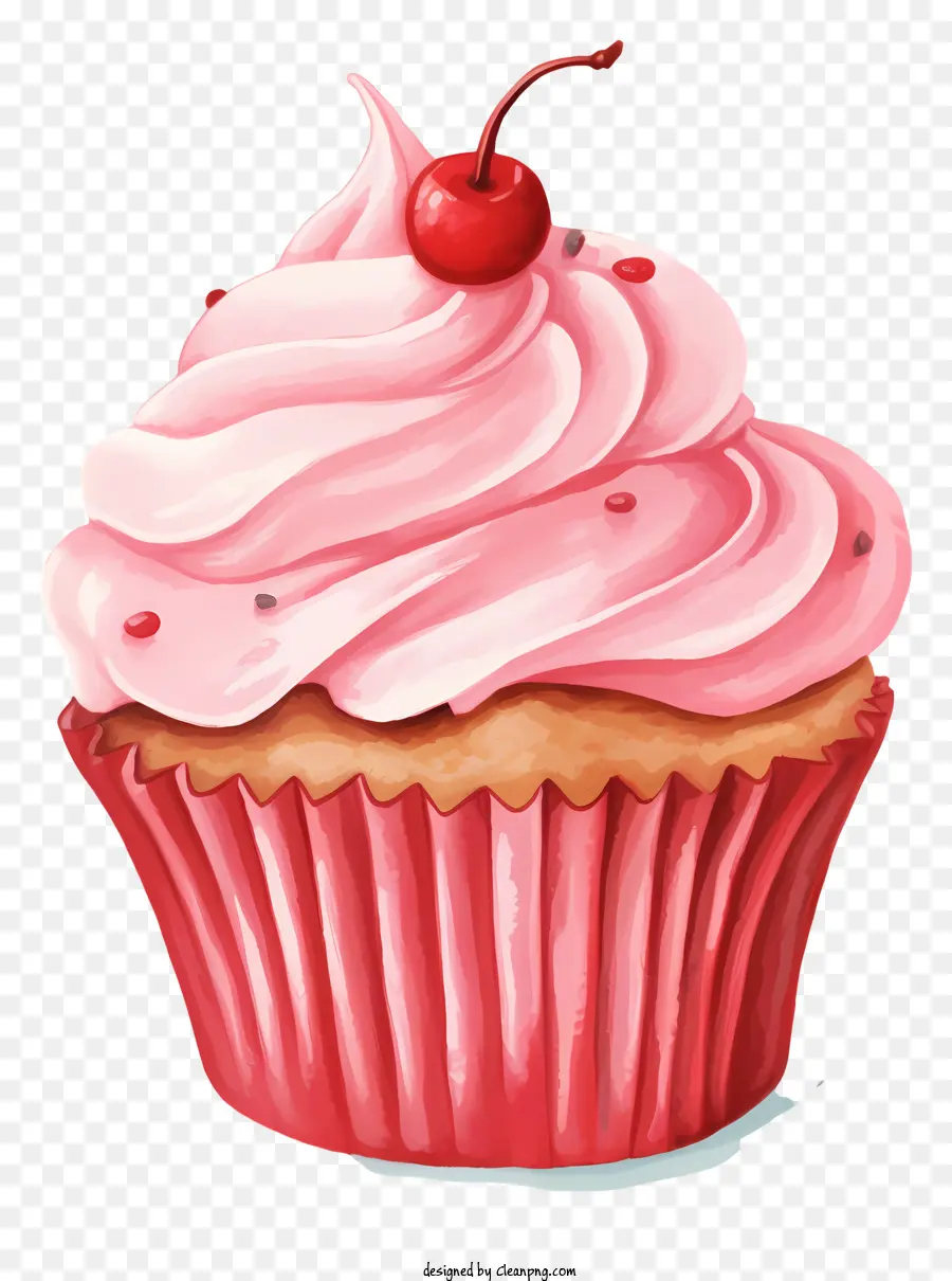 Petit Gâteau，Cupcake Aux Cerises PNG