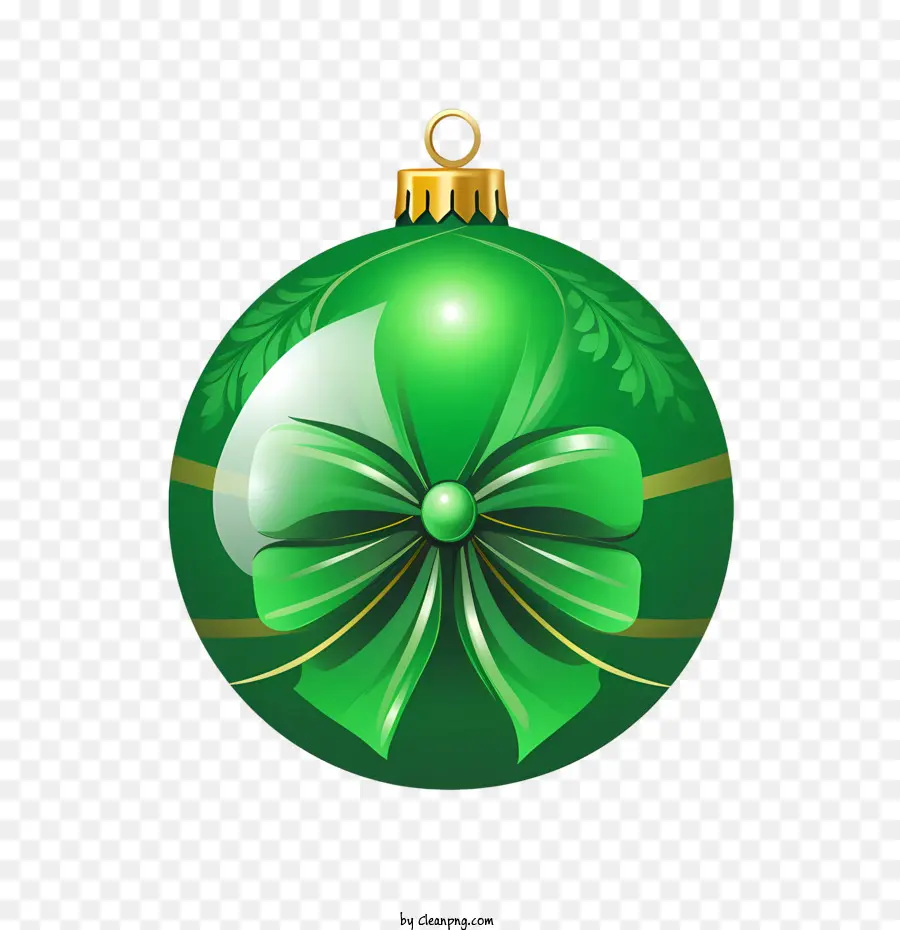 Boule De Noël，Vert PNG