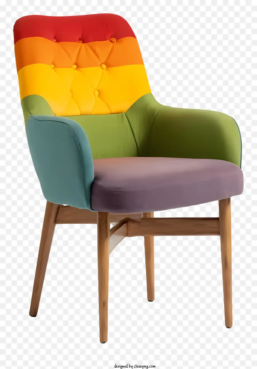 Chaise Colorée，Chaise En Bois PNG