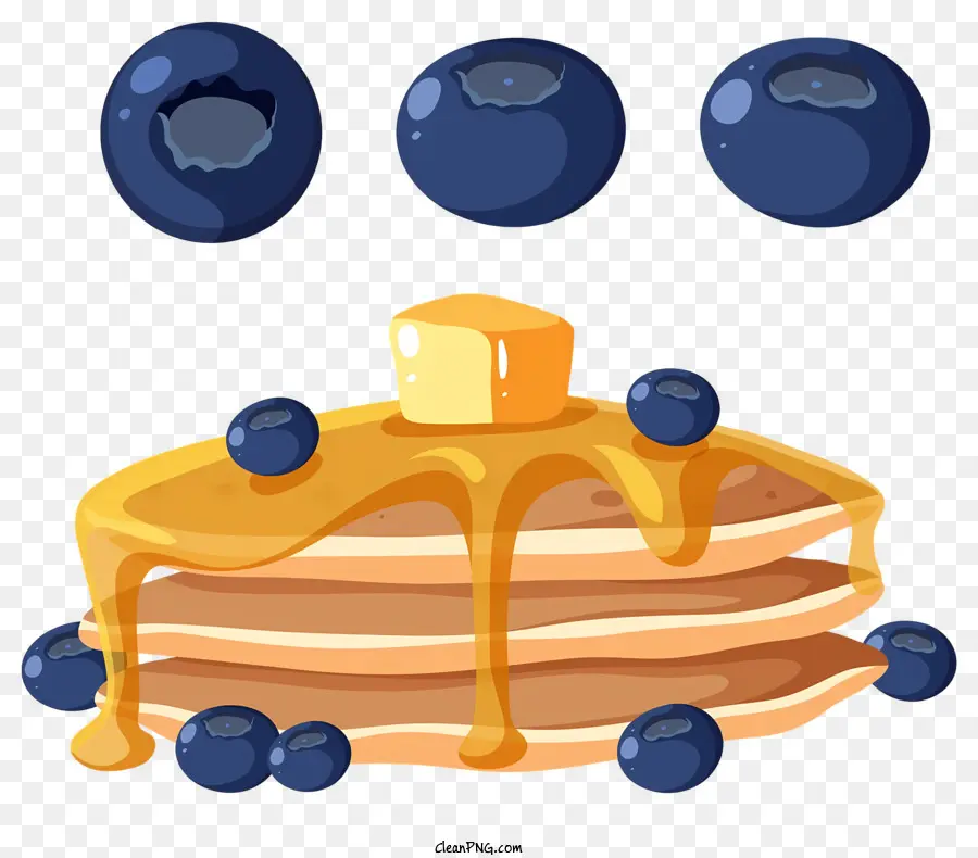 Crêpes，Bleuets PNG