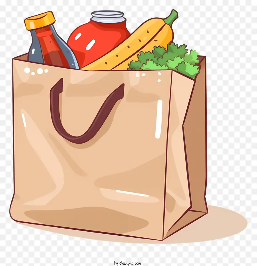 Sac Shopping，Les Aliments PNG