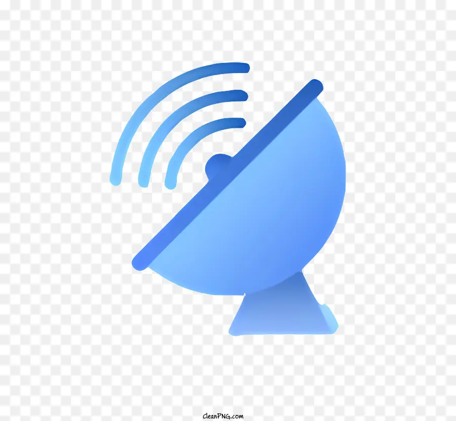 Antenne Parabolique，Bleu Et Blanc PNG
