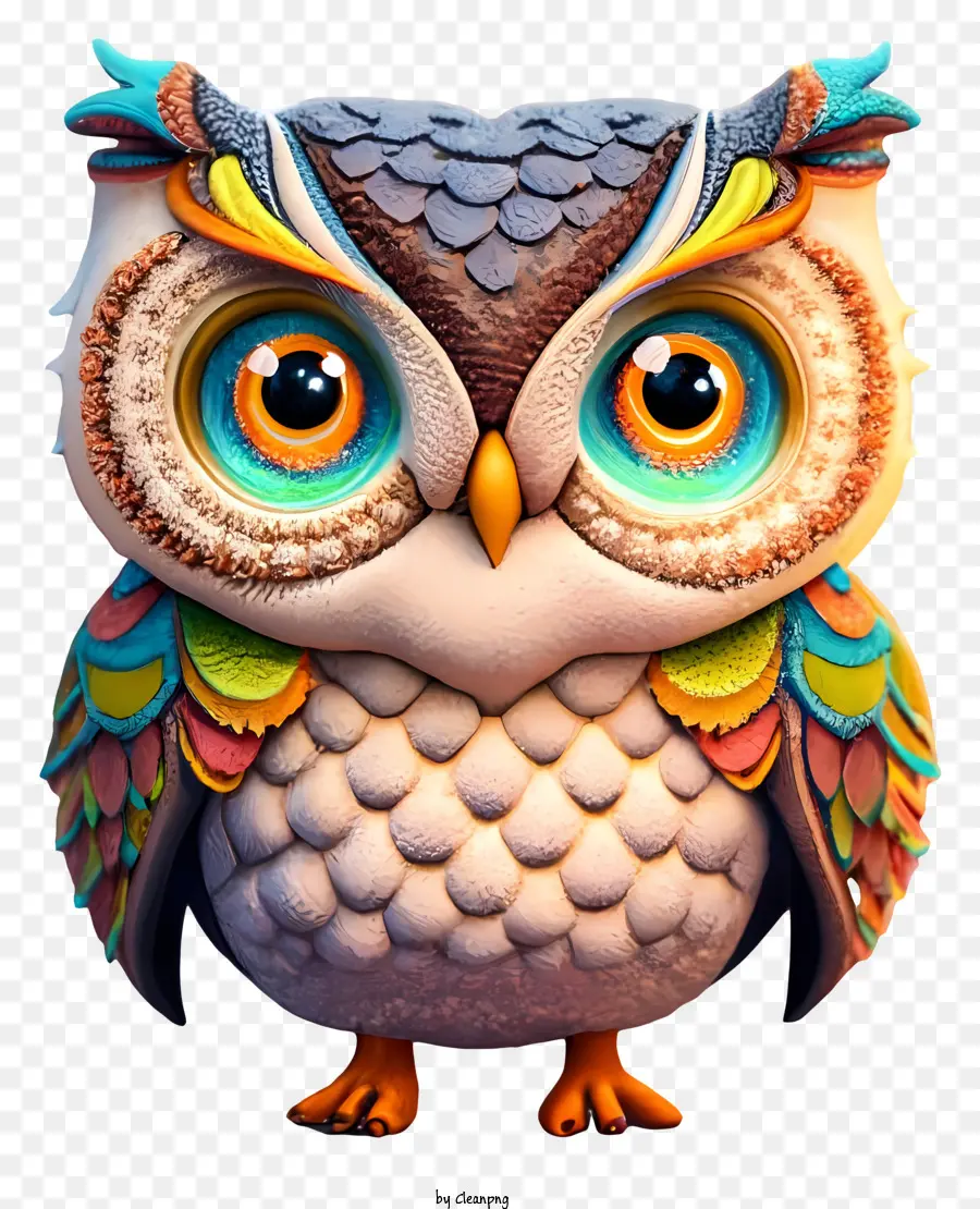 Hibou，Coloré PNG