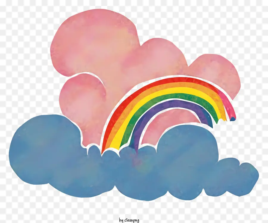 Arc En Ciel，Nuages PNG