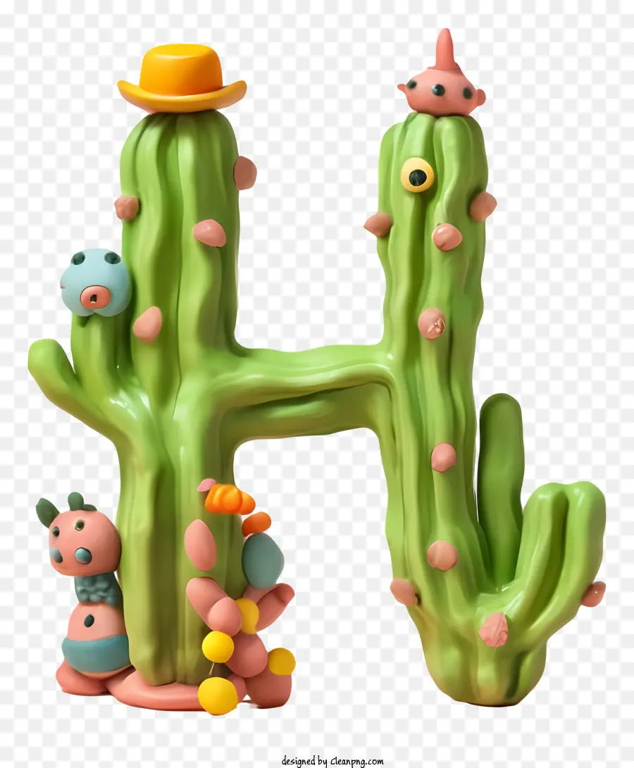 Cactus，Motif Coloré PNG