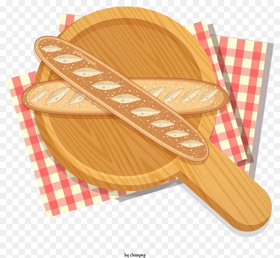 Planche à Découper En Bois，Baguettes PNG