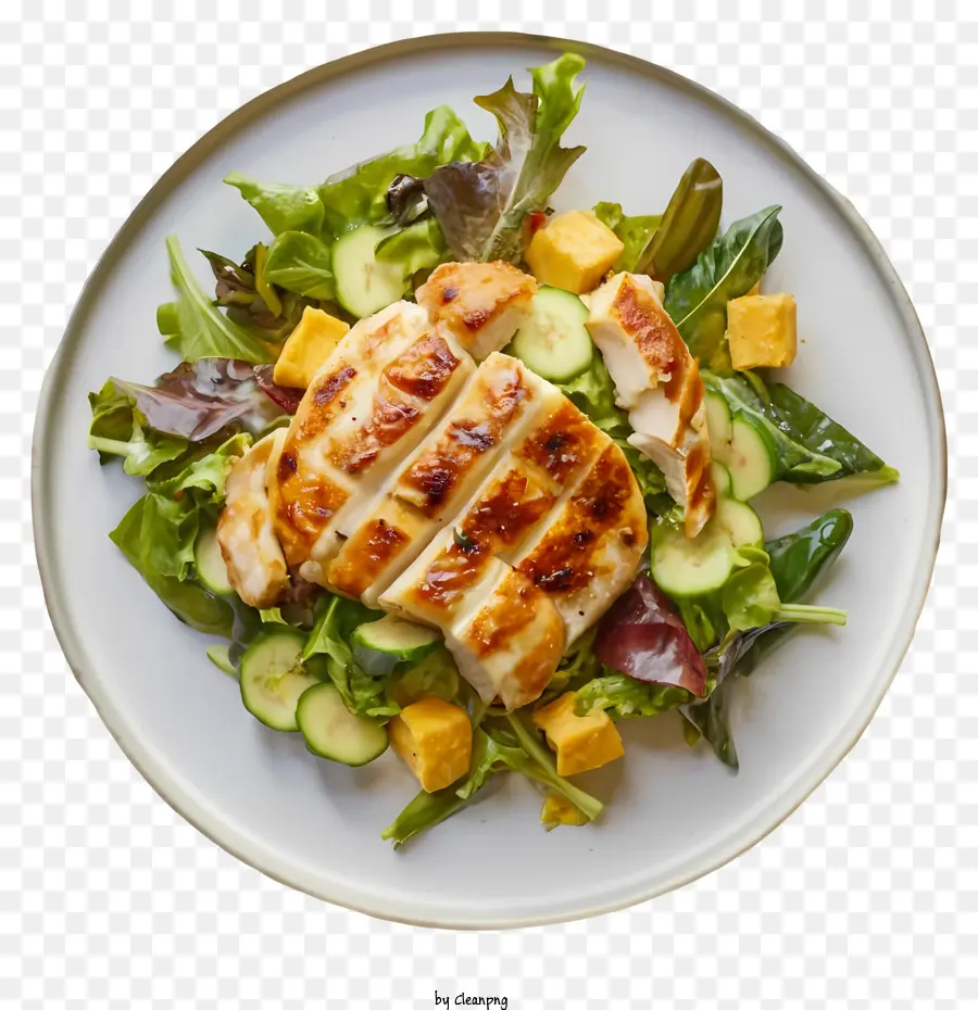 Poitrine De Poulet，Salade PNG