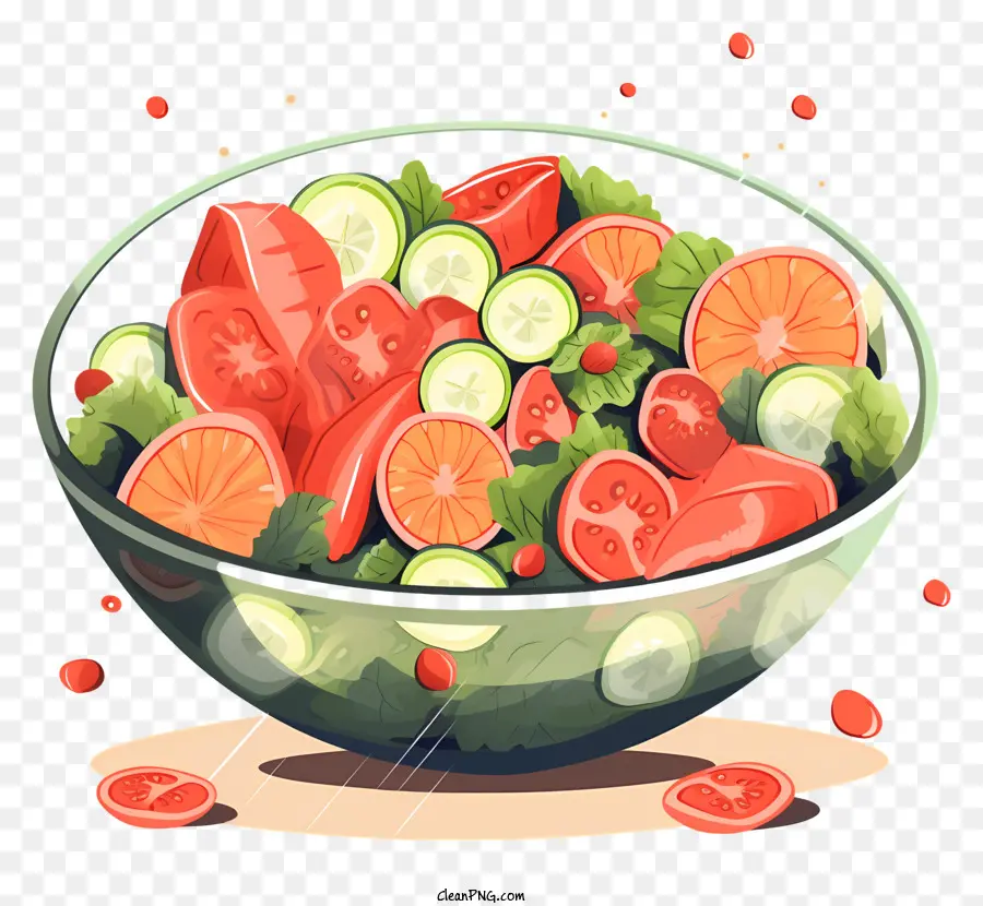 Salade De Dessin Animé，Saladier PNG