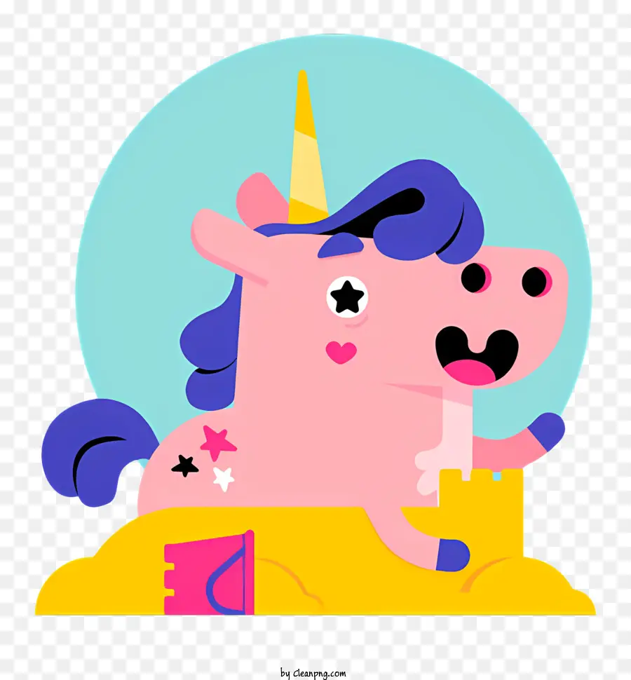 Licorne，Licorne Rose PNG