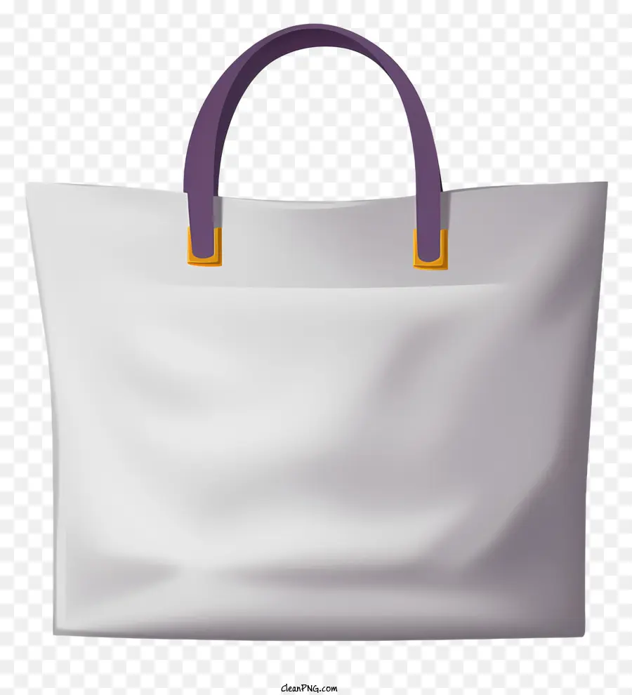 Sac Shopping，Blanc PNG