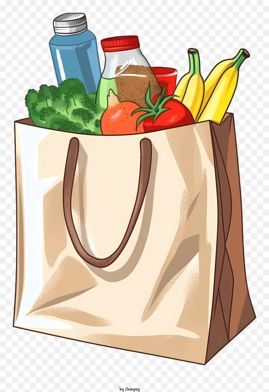 Sac Shopping，Les Aliments PNG
