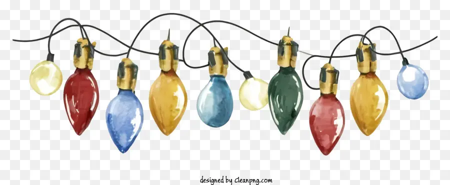 Les Lumières De Noël，Les Lumières Colorées PNG