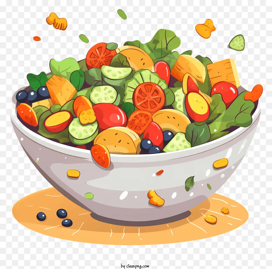 Salade Colorée，Les Fruits Et Les Légumes PNG