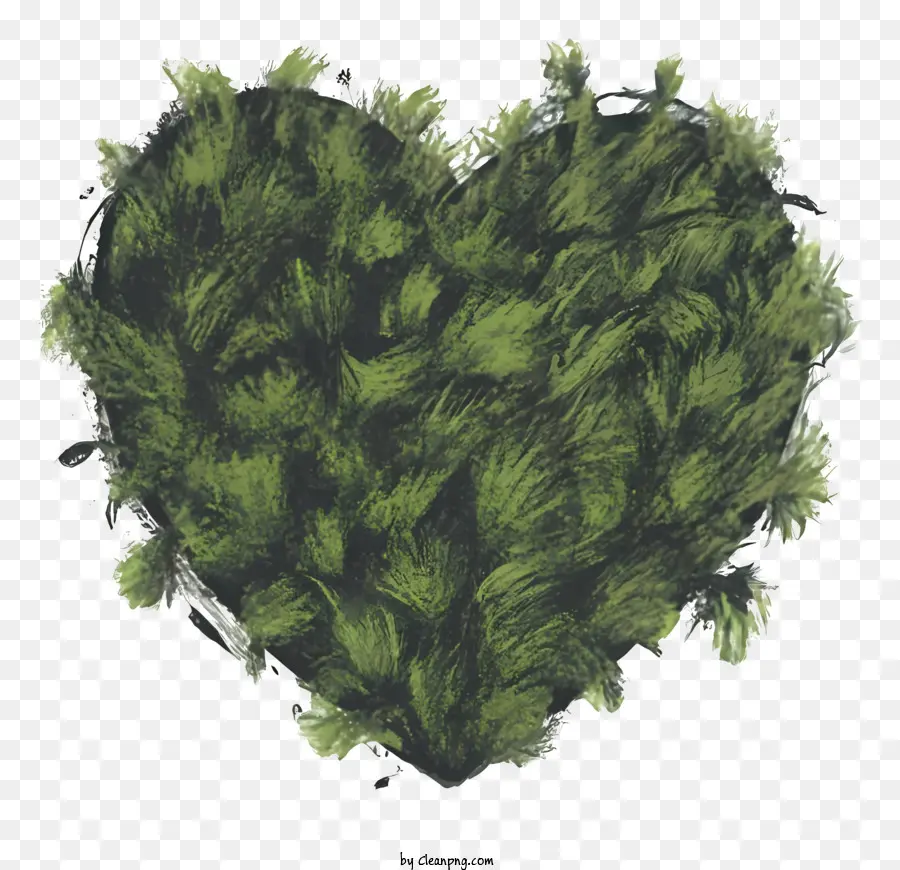 Feuilles En Forme De Coeur，Coeur Vert PNG