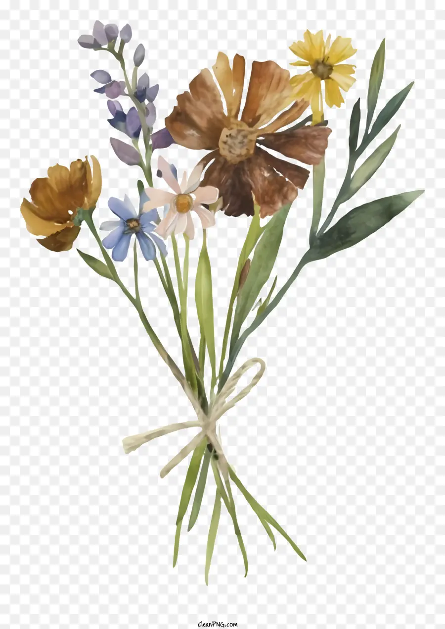 Peinture à L'aquarelle，Bouquet PNG