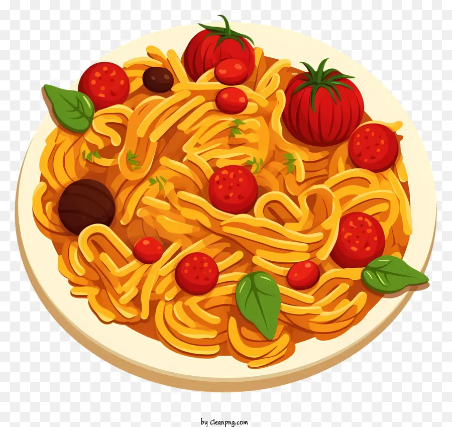 Spaghetti，Sauce Tomate PNG