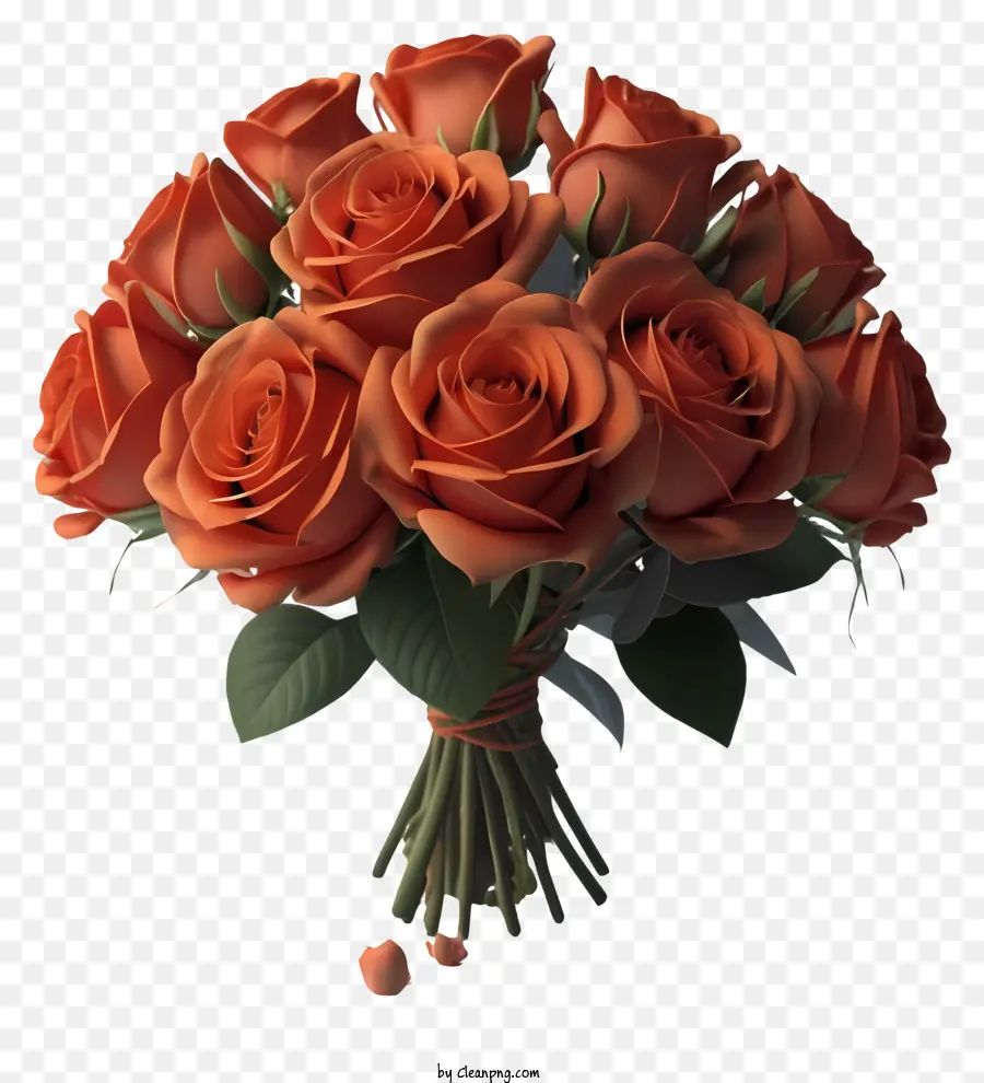 Bouquet，Roses Oranges PNG