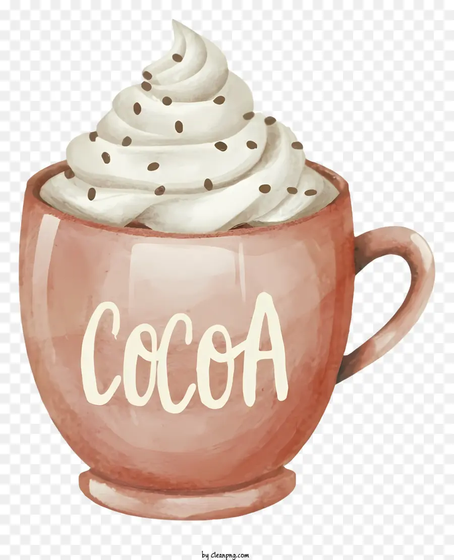 Chocolat Chaud，De La Crème Fouettée PNG