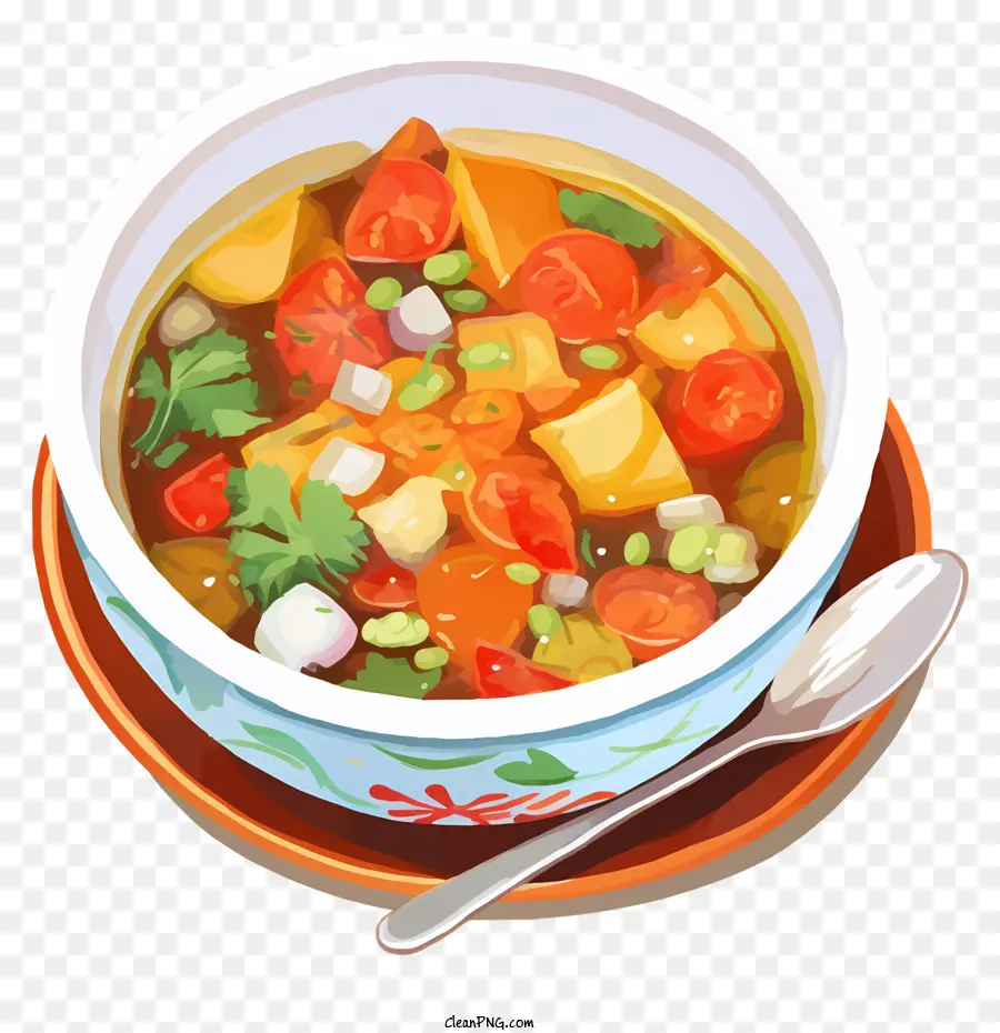 Soupe De Légumes，Soupe Chaude à La Vapeur PNG