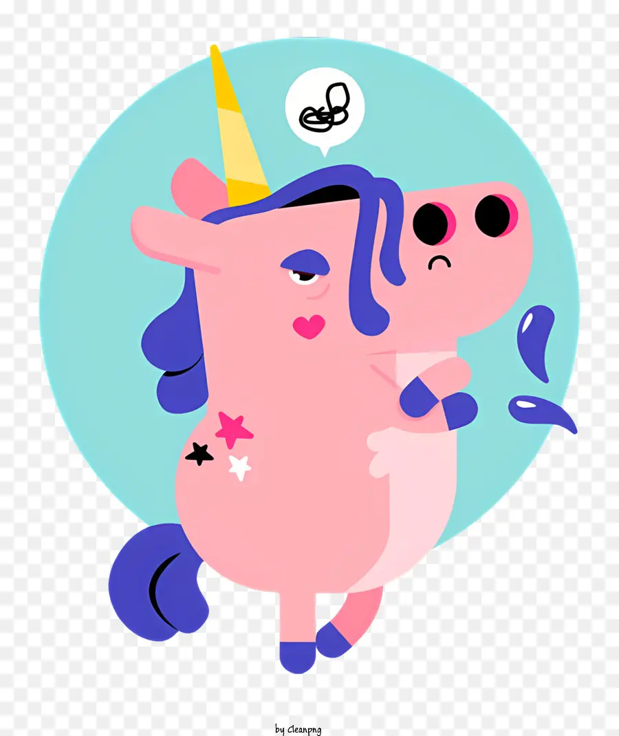 Rose Licorne，Image De Dessin Animé PNG