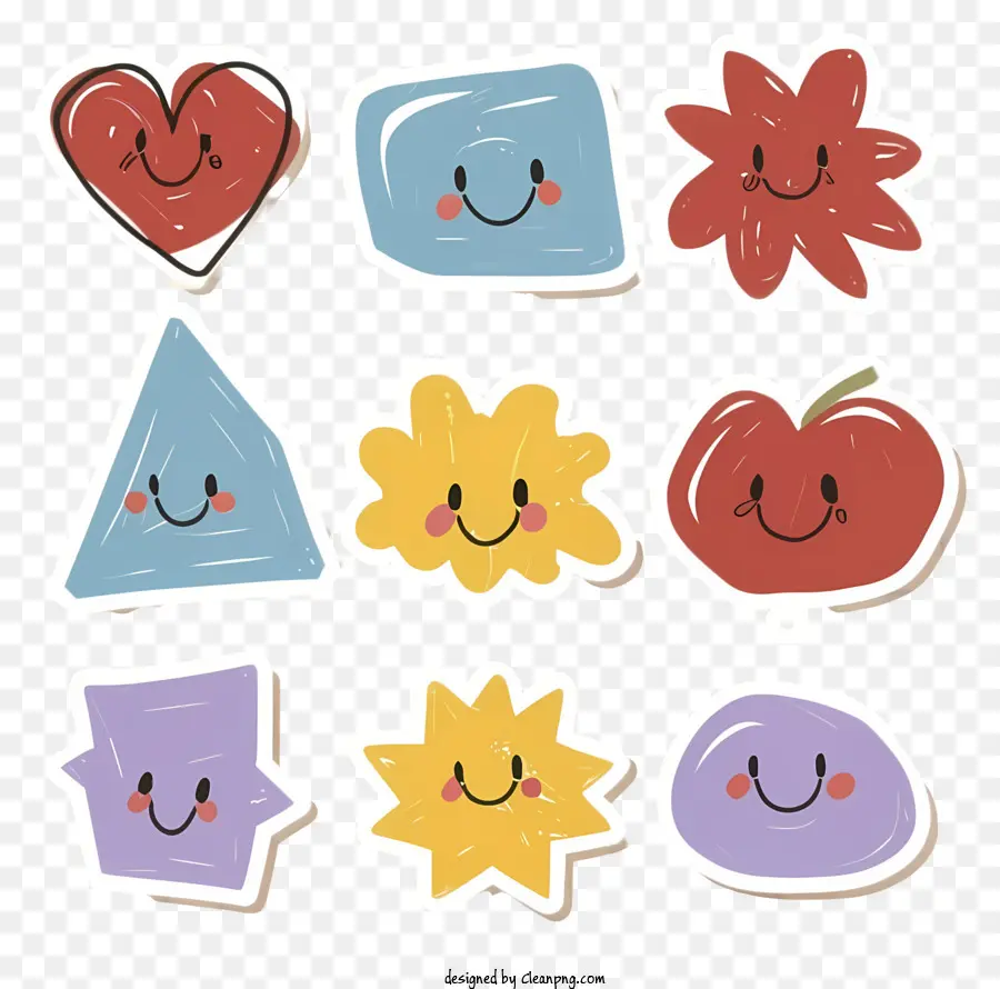 Visages Souriants，Formes PNG